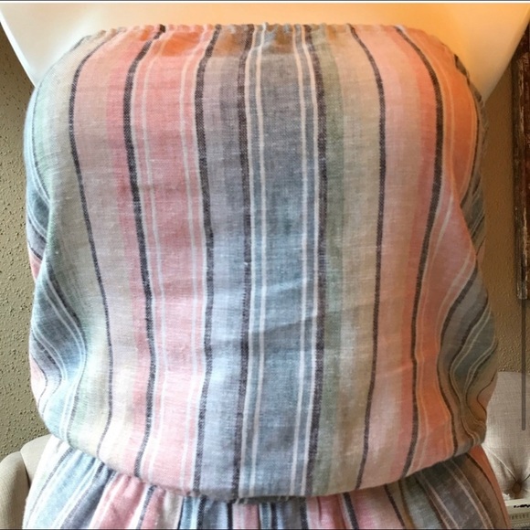 Drew Strapless Pastel Rainbow Pink Jumpsuit - Picture 3 of 7